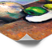 Pitcher en Fruit, Paul Cezanne Poster (Hoek)