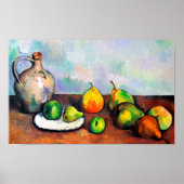 Pitcher en Fruit, Paul Cezanne Poster (Voorkant)