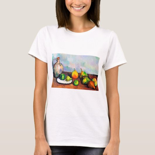 Pitcher en Fruit, Paul Cezanne T-shirt (Voorkant)