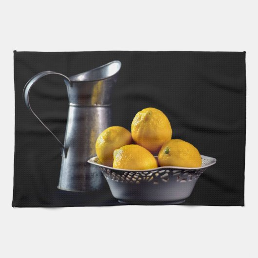 Pitcher en Lemons Kitchen Towel Theedoek (Horizontaal)