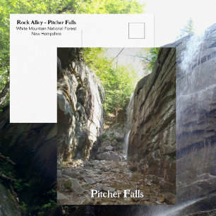 Pitcher Falls Rock Alley White Mountains NH Briefkaart