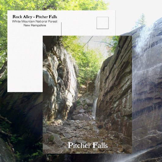 Pitcher Falls Rock Alley White Mountains NH Briefkaart