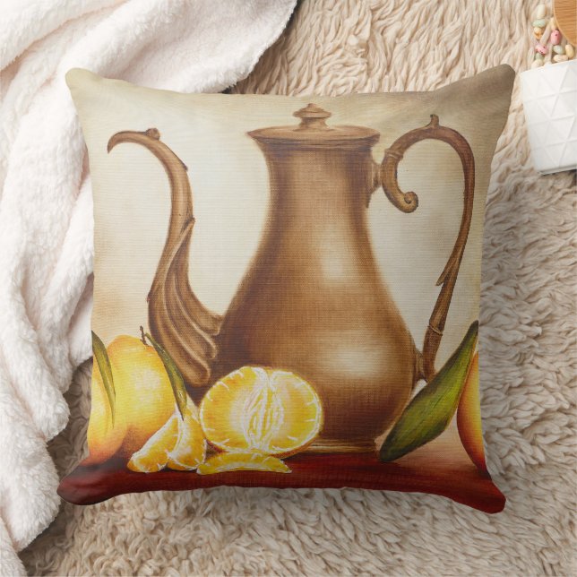 Pitcher met Sinaasappels Kussen (Deken)