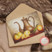 Pitcher met Sinaasappels Visitekaartje