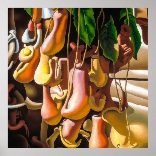 Pitcher-Plant - Canvas Art-afdrukken Poster (Voorkant)