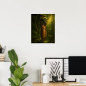 Pitcher Plant: Toxic Elegance Impressionistische K Poster (Thuiskantoor)