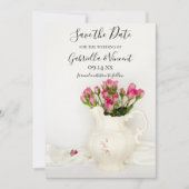  Pitcher Roses Wedding opslaan Datum Save The Date (Voorkant)