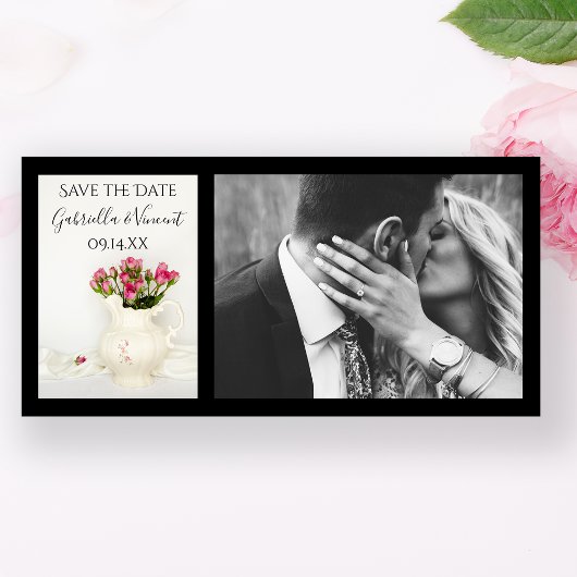  Pitcher Roses Wedding opslaan Datum Save The Date