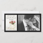  Pitcher Roses Wedding opslaan Datum Save The Date (Voorkant)