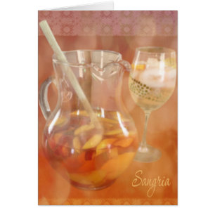 Pitcher van Peach Sangria Kaart