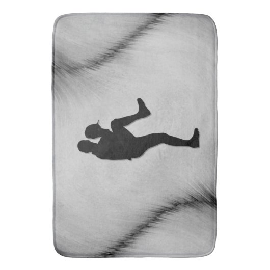 Pitcher Winduel van honkbalspeler Badmat (Voorkant Verticaal)