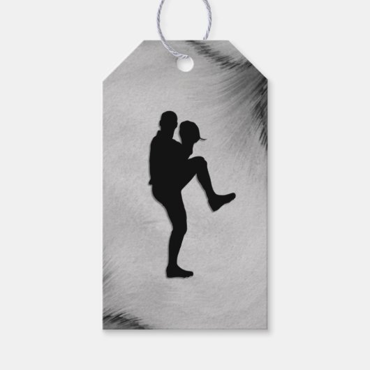 Pitcher Winduel van honkbalspeler Cadeaulabel (Voorkant)