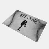 Pitcher Winduel van honkbalspeler Deurmat (Schuin)