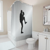 Pitcher Winduel van honkbalspeler Douchegordijn (In situ)