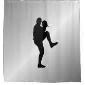 Pitcher Winduel van honkbalspeler Douchegordijn (Voorkant)