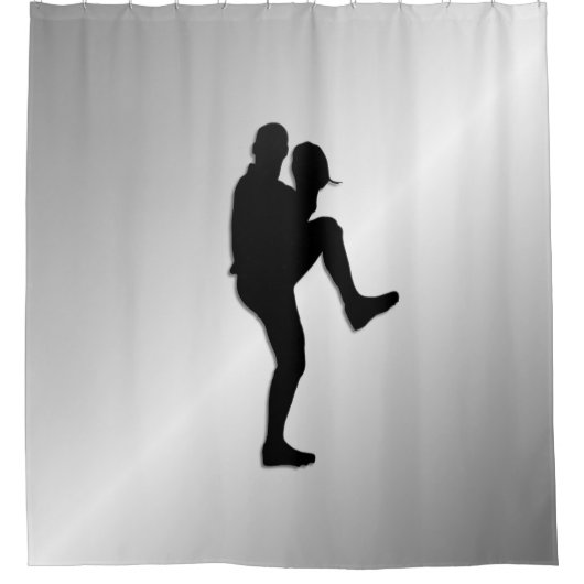 Pitcher Winduel van honkbalspeler Douchegordijn (Voorkant)