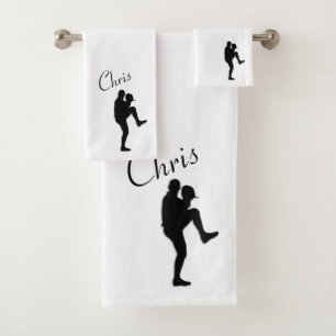 Pitcher Winduip van Personal Baseball Player Bad Handdoek