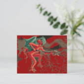 Pitchfork Devil Briefkaart (Staand voorkant)