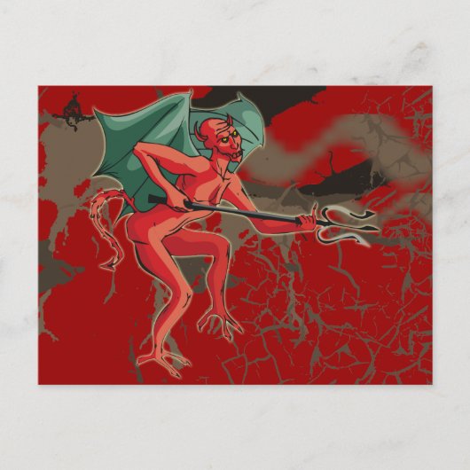 Pitchfork Devil Briefkaart (Voorkant)