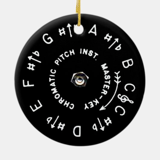 Pitchpipe Keramisch Ornament (Achterkant)