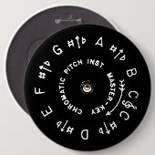 Pitchpipe Ronde Button 6,0 Cm (Voorkant /achterkant)