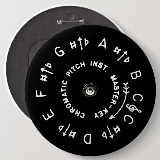 Pitchpipe Ronde Button 6,0 Cm (Voorkant /achterkant)