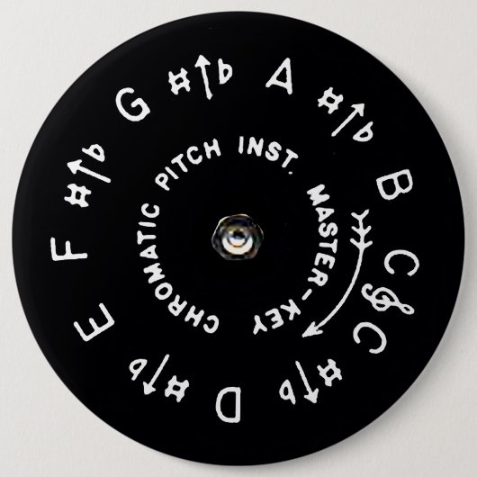 Pitchpipe Ronde Button 6,0 Cm (Voorkant)