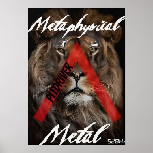PitDriver Lion Logo Poster (Voorkant)
