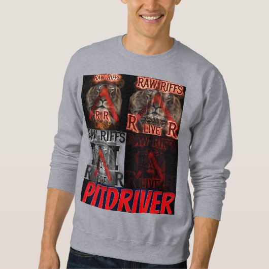 PitDriver Raw Riffs Live Albums Sweat Shirt (Voorkant)