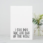 Piteer je elke dag briefpapier (Staand voorkant)