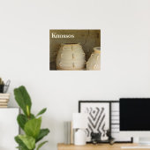 Pithoi, Minoan Palace, Knossos, Kreta Poster (Thuiskantoor)