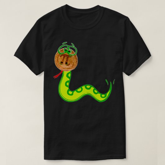 PITHON Pi Day Python Pie Wiskunde Snake Wild Anima T-shirt (Design voorkant)