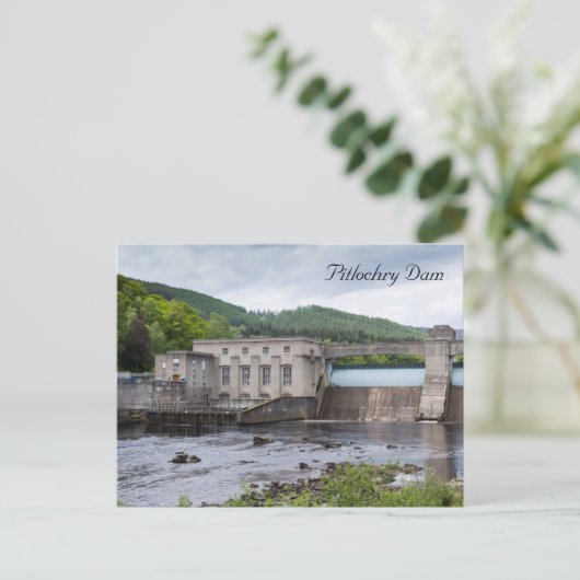 Pitlochry Dam Briefkaart (Staand voorkant)
