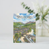 Pitlochry Schotland Briefkaart (Staand voorkant)