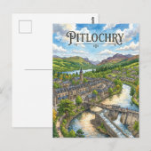 Pitlochry Schotland Briefkaart (Voorkant / Achterkant)