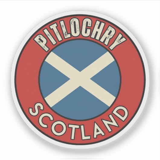 Pitlochry, Schotland Sticker (Voorkant)