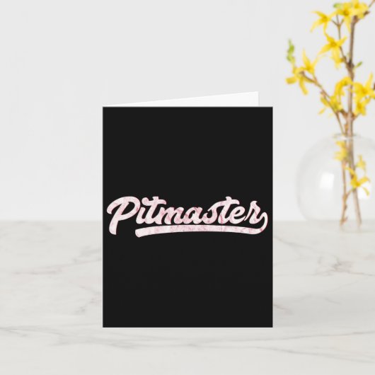 Pitmaster 100% BBQ Pitmaster Shirten Kaart (Gele Bloem)
