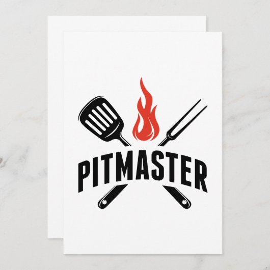 Pitmaster Bedankkaart (Voorkant / Achterkant)