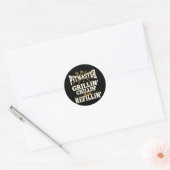 Pitmaster Grillin Chillin en Refillin - BBQ Smoke Ronde Sticker (Envelop)