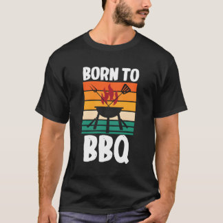 Pitmaster Grillmaster Barbeque Steak Geboren naar  T-shirt