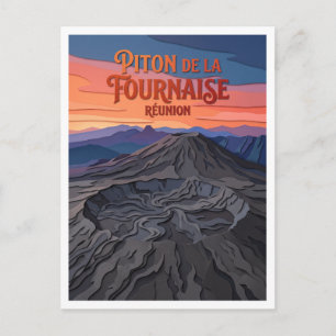 Piton de la Fournaise Sainte-Rose Réunion Briefkaart