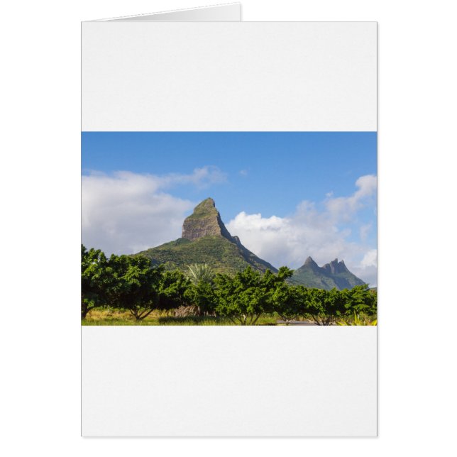 Piton de la Petite-berg op Mauritius-panoramiek (Voorkant)