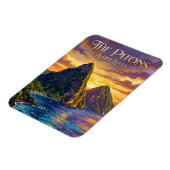 Pitons Saint Lucia Magneet (Linkerzijde)