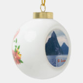 Pitons uit het Zee Keramische Bal Ornament (Links)