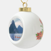 Pitons uit het Zee Keramische Bal Ornament (Rechts)