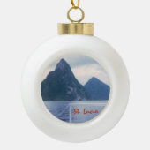 Pitons uit het Zee Keramische Bal Ornament (Voorkant)