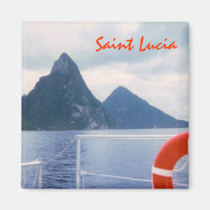Pitons van het Zee Douane Magnet