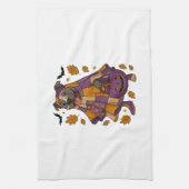 Pitpull Dog Ghost Halloween Theedoek (Verticaal)