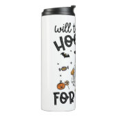 Pitpull Dog Halloween Ghost Spooky Thermosbeker (Gedraaid links)