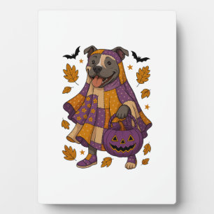 Pitpull Hond Geest Halloween Fotoplaat